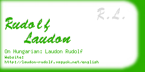 rudolf laudon business card